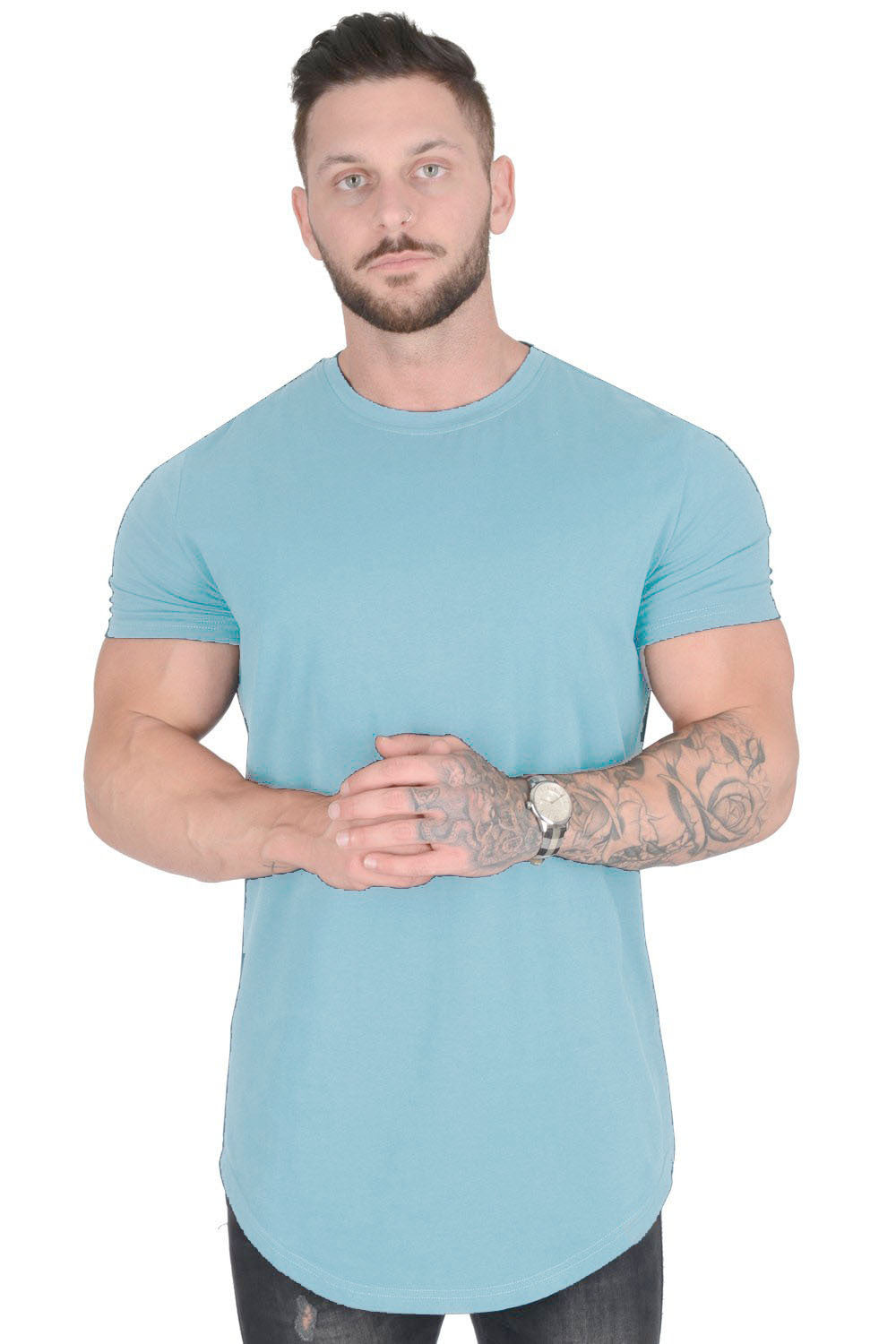 Men's Lightweight Sports T-Shirt – Short Sleeve Round Neck