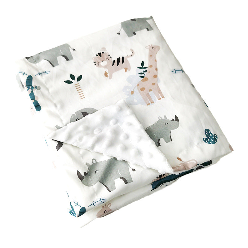 Twill Cotton Baby Bean Blanket Double Layer