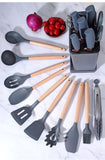 New In Stock Silicone Spatula Spoon 19 Piece Set Non-stick Silicone Spatula Household Silicone Kitchenware Knife Suit