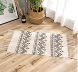 Cotton And Linen Mat Ethnic Style Carpet Non-slip Mat Home