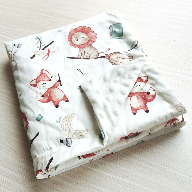 Twill Cotton Baby Bean Blanket Double Layer