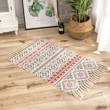 Cotton And Linen Mat Ethnic Style Carpet Non-slip Mat Home