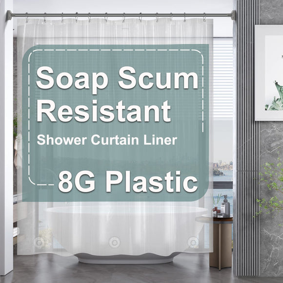 Popular Shower Curtain PEVA Heavy-duty Transparent Shower Curtain Waterproof Punch-free Partition Curtain Household Blocking Curtain Door Curtain