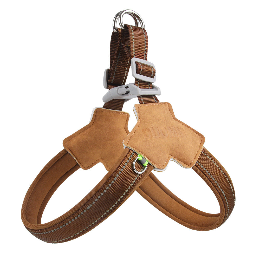 New Dog Chest Strap Saddle Pet Chest Strap Breathable Reflective Dog Strap Pet Leash