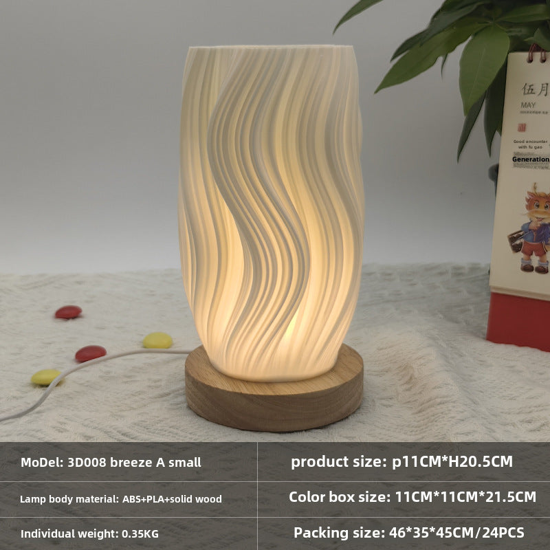 Nordic Girl Bedroom Bedside Decorative Table Lamp USB Dimming Eye Protection Night Light Creative Atmosphere Lamp