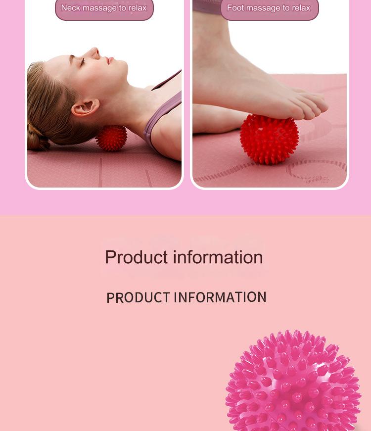 7.5cm PVC Thorn Ball Acupoint Massage Ball Grip Ball Tip Nail Fascia Yoga Ball Fitness Ball Hedgehog Ball