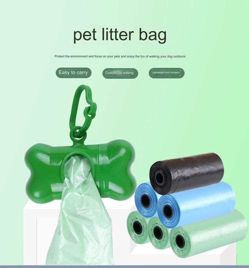 Pet Supplies New Pet Garbage Bag With Distributor Paper Card Pet Pick-up Bag Shit Bag