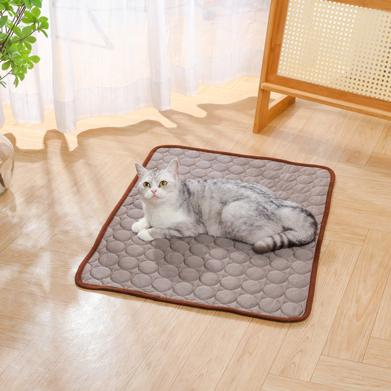 Pet Summer Ice Silk Mat Cooling Sleeping Mat Pet Sofa Mat Floor Mat Dog Ice Mat Spring And Summer Cat Cool Mat