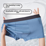 Spring And Summer Men's Underwear Cotton Graphene Antibacterial Crotch Waist Comfortable Breathable Cotton High Elastic Men's Boxer Shorts