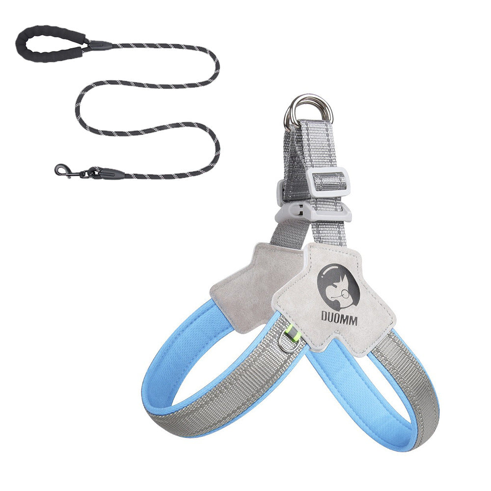 New Dog Chest Strap Saddle Pet Chest Strap Breathable Reflective Dog Strap Pet Leash