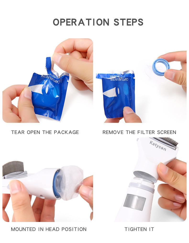 Pet Comb Flea Comb Lice Catcher External Insect Repellent Dog Pet Electric Lice Remover Cat Comb Flea Comb