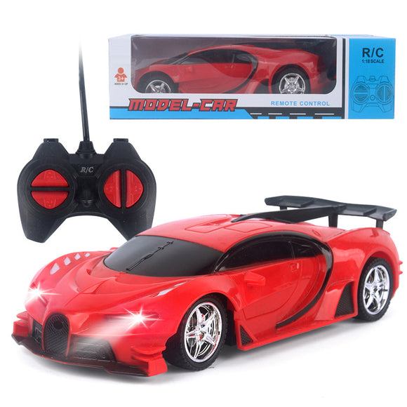 Children's Remote Control Car 1:18 Simulation Four-way Remote Control Sports Car Children's Electric Toy Car