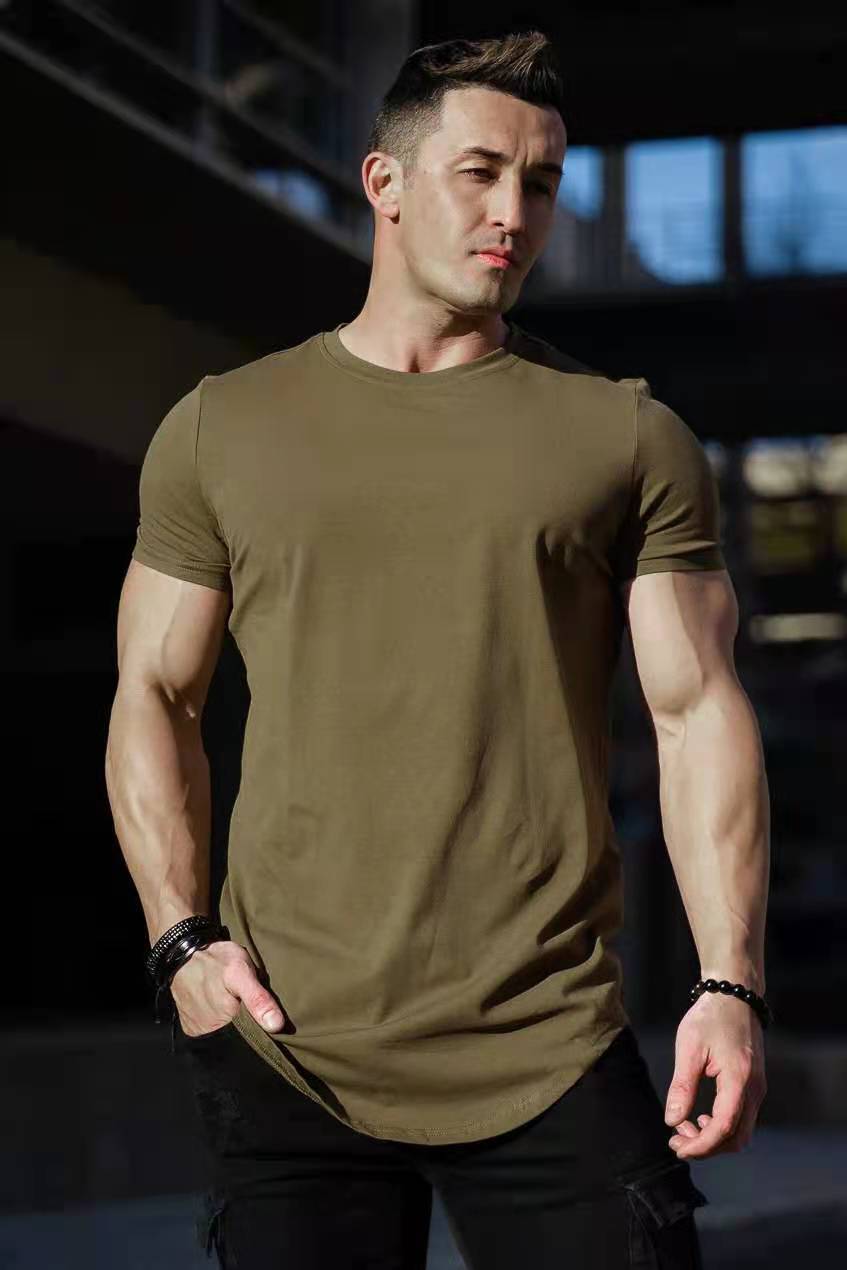 New Loose Light Board Sports Running Leisure Short Sleeve Summer Sports Fitness Men's T-shirt