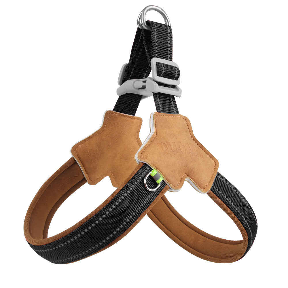 New Dog Chest Strap Saddle Pet Chest Strap Breathable Reflective Dog Strap Pet Leash
