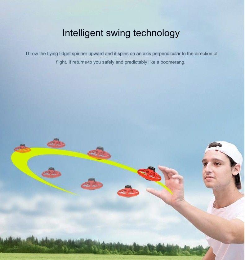 Fingertip Gyro Glowing Gyroscope Sensor Set Black Technology Plastic Suspended Ball Artifact Decompression Toy