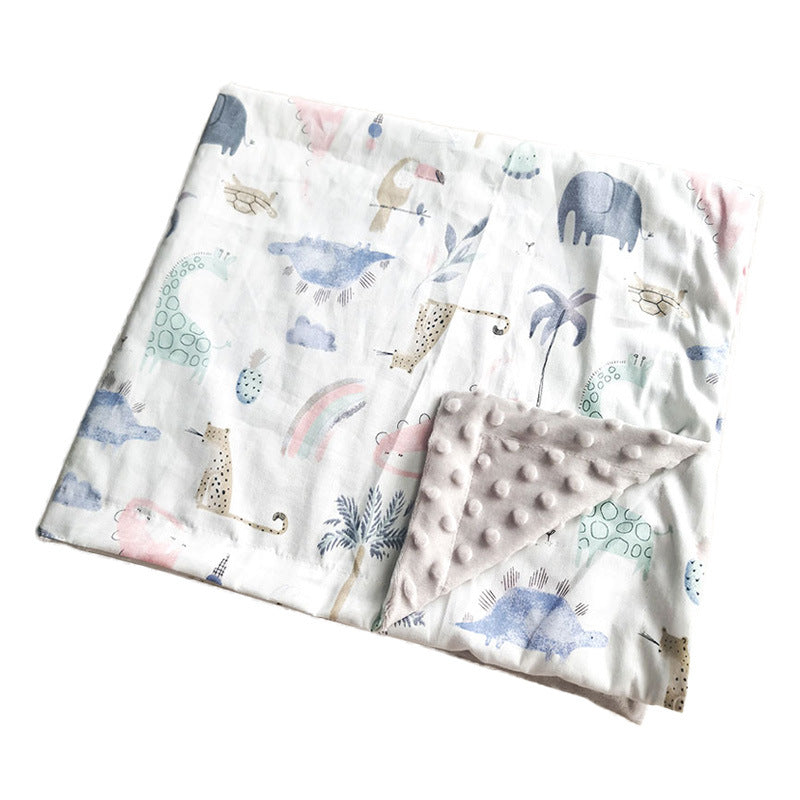 Twill Cotton Baby Bean Blanket Double Layer