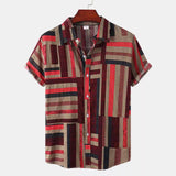 Summer Hawaiian Style Casual Printed Men's Shirt Men's Printed Short Sleeve