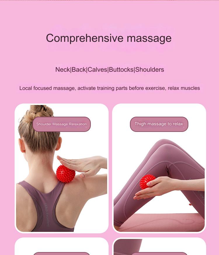 7.5cm PVC Thorn Ball Acupoint Massage Ball Grip Ball Tip Nail Fascia Yoga Ball Fitness Ball Hedgehog Ball