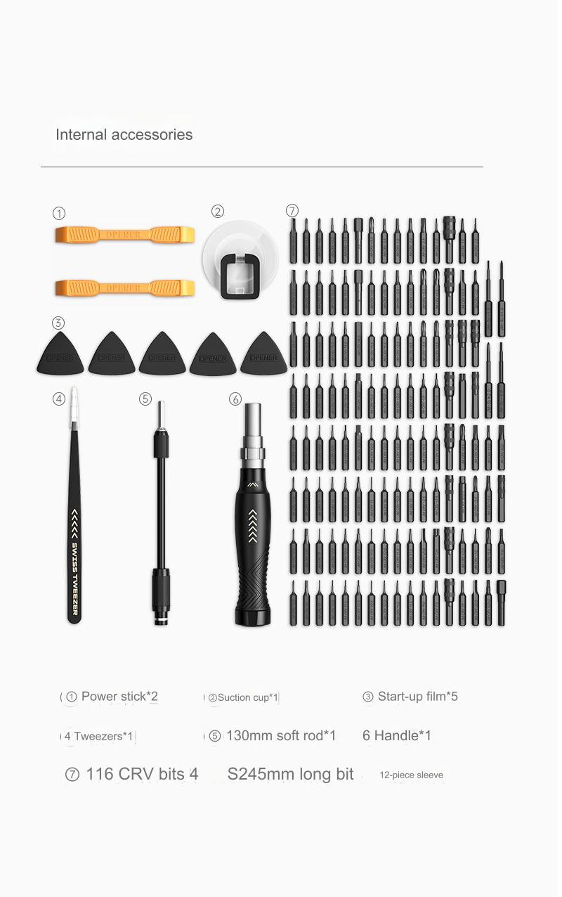 145-piece Screwdriver Set JM-8183 Mobile Phone Computer Game Console Repair Tool Combination Screwdriver Boxed