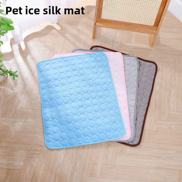 Pet Summer Ice Silk Mat Cooling Sleeping Mat Pet Sofa Mat Floor Mat Dog Ice Mat Spring And Summer Cat Cool Mat