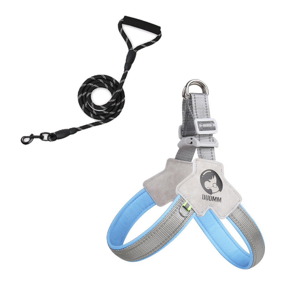 New Dog Chest Strap Saddle Pet Chest Strap Breathable Reflective Dog Strap Pet Leash