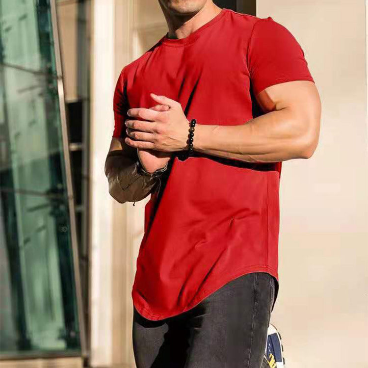 New Loose Light Board Sports Running Leisure Short Sleeve Summer Sports Fitness Men's T-shirt