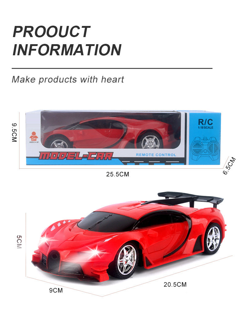 Children's Remote Control Car 1:18 Simulation Four-way Remote Control Sports Car Children's Electric Toy Car