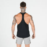 Muscle Fitness Men's Brothers Summer Sports Leisure Elastic Quick-drying Blank Light Board Logo-free Stitching Vest