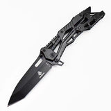 Wire Drawing Mechanical Knife High Hardness Sharp Fruit Knife Stainless Steel Folding Knife Outdoor Camping Portable Pocket Knife