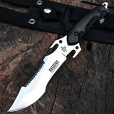 Knife Defense Cold Weapon Outdoor Survival Knife Sharp High Hardness Field Survival Tactics Portable Straight Knife Cutting Edge