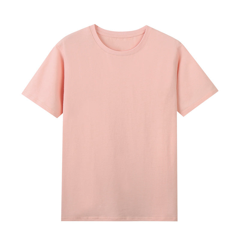 High-count Pure Cotton Short-sleeved Men's Bottoming Shirt 220g Solid Color 40-count Cultural Shirt Work Clothes White T Men