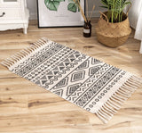 Cotton And Linen Mat Ethnic Style Carpet Non-slip Mat Home