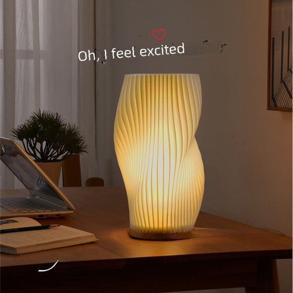 Nordic Girl Bedroom Bedside Decorative Table Lamp USB Dimming Eye Protection Night Light Creative Atmosphere Lamp