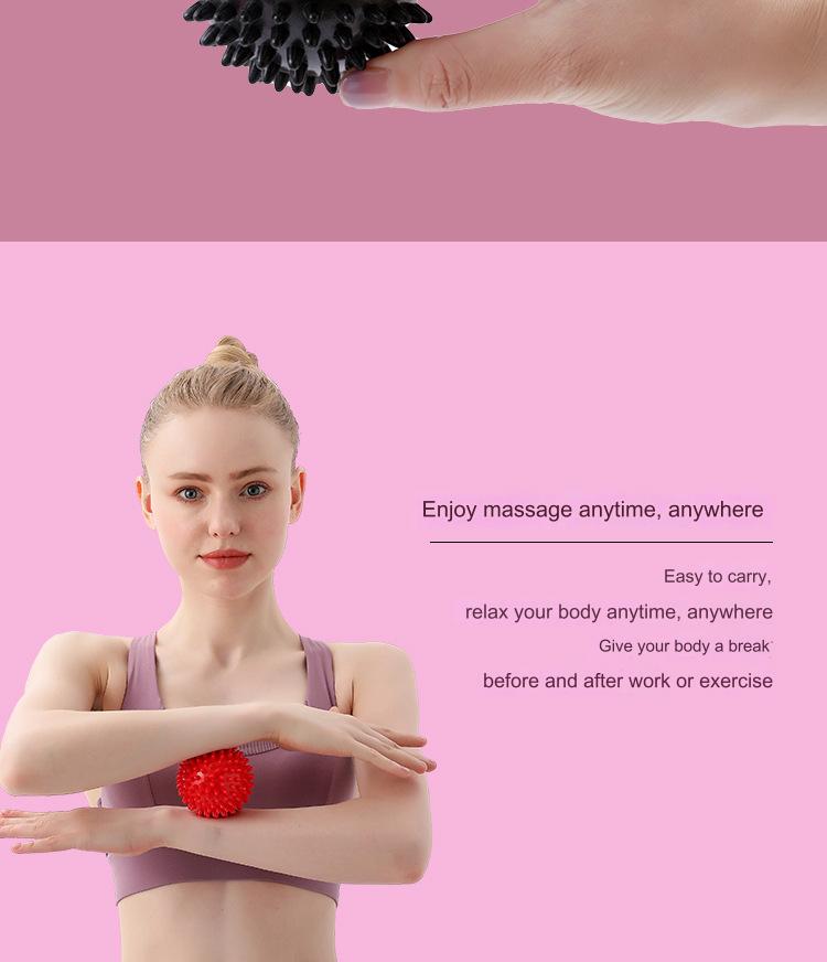 7.5cm PVC Thorn Ball Acupoint Massage Ball Grip Ball Tip Nail Fascia Yoga Ball Fitness Ball Hedgehog Ball