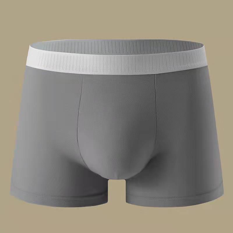 Spring And Summer Men's Underwear Cotton Graphene Antibacterial Crotch Waist Comfortable Breathable Cotton High Elastic Men's Boxer Shorts