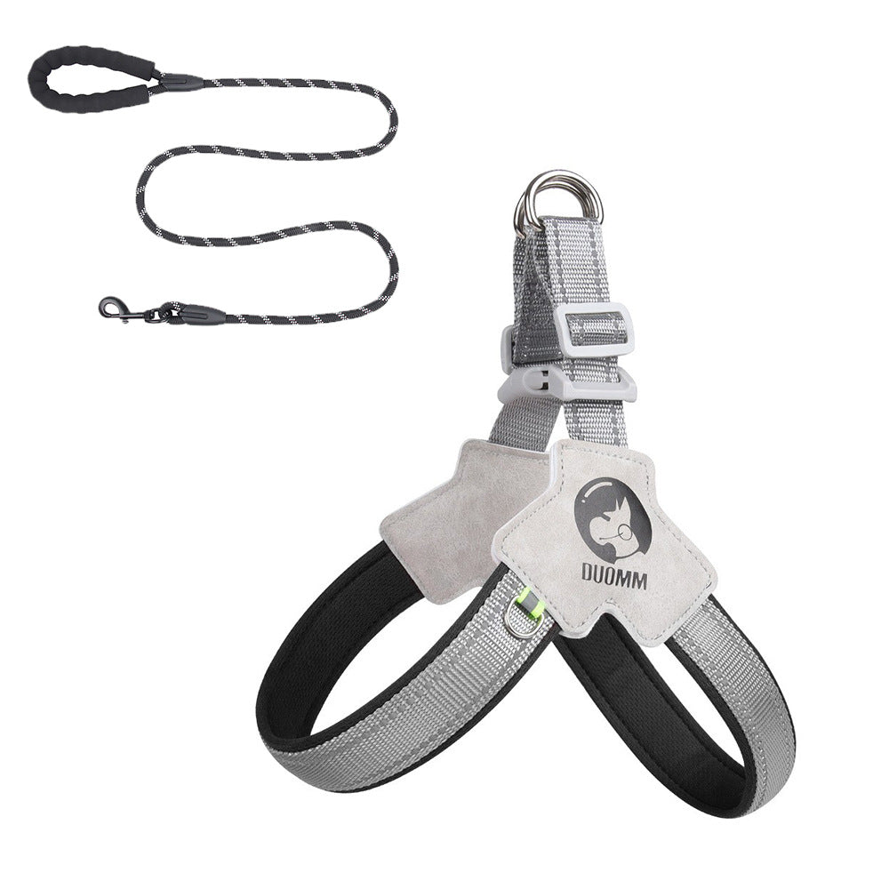 New Dog Chest Strap Saddle Pet Chest Strap Breathable Reflective Dog Strap Pet Leash