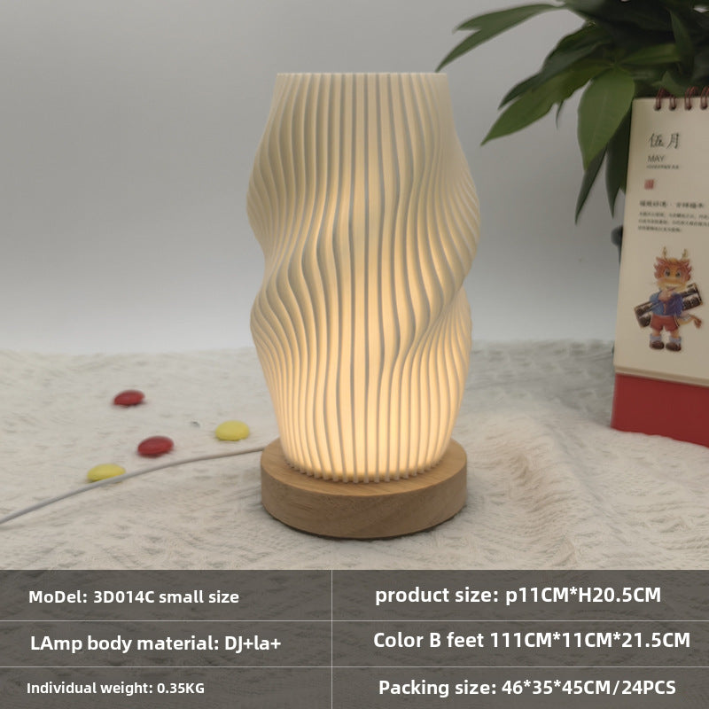 Nordic Girl Bedroom Bedside Decorative Table Lamp USB Dimming Eye Protection Night Light Creative Atmosphere Lamp