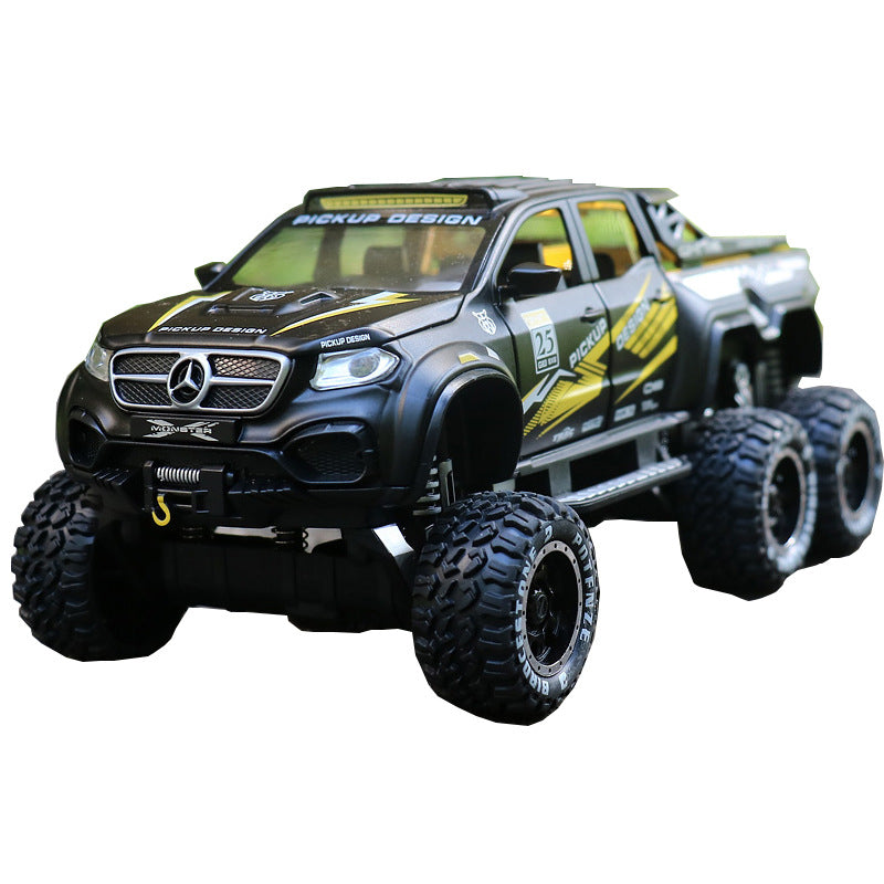 Multi-door Can Open Six-wheel Belt Shock Absorber Model Pull-back Car