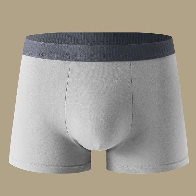 Spring And Summer Men's Underwear Cotton Graphene Antibacterial Crotch Waist Comfortable Breathable Cotton High Elastic Men's Boxer Shorts