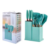 New In Stock Silicone Spatula Spoon 19 Piece Set Non-stick Silicone Spatula Household Silicone Kitchenware Knife Suit