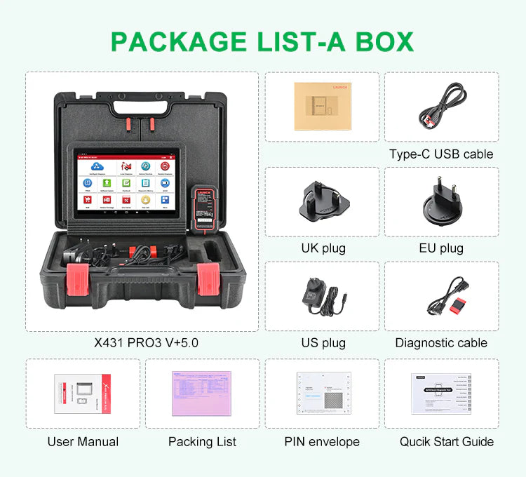 Launch X431 V+ 5.0 ( PRO3) Scanner Bidirectional scan tool, OEM Topology mapping