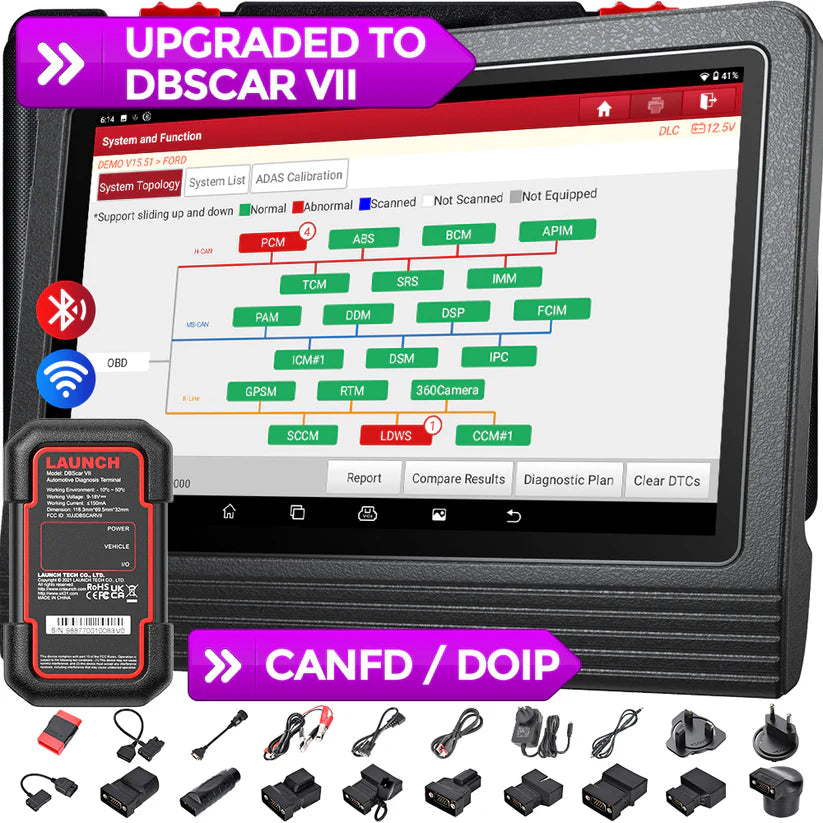 Launch X431 V+ 5.0 ( PRO3) Scanner Bidirectional scan tool, OEM Topology mapping