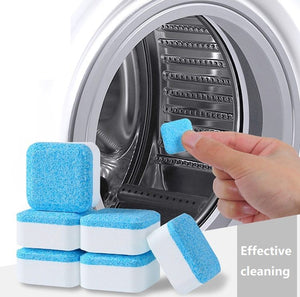 20Pcs Washing Machine Tank Cleaning Agent Effervescent Tablet Automatic Roller Effervescent Cleaning Tablet