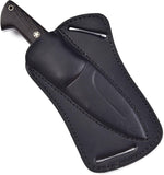 Fixed Blade Hunting Tracker Knife With Handmade Cross Pouch Back Belt Gift Item