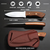 Custom handmade Hunting Knife Carbon Steel 1075 and Bushcraft Knife with sheath Ideal Gift Item
