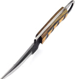 Fixed Blade Hunting Knife - Handmade Bushcraft Knife Carbon Steel Knife With Leather Sheath