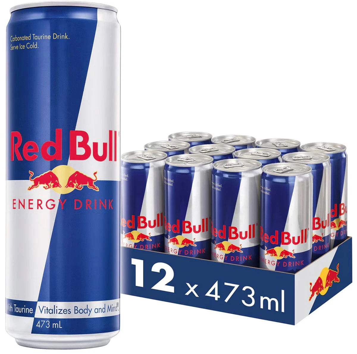 Red Bull Energy Drink Cans (473 ml x 12 pk)