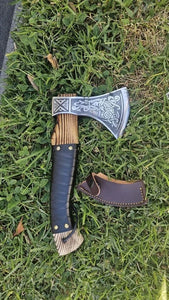Custom Handmade Forest Hunting Viking Axe of Ragnar Lothbrok - Best Gift Item