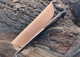 Viking Knife Raven Head Hilt with Leather Sheath - High Carbon Steel Blade.