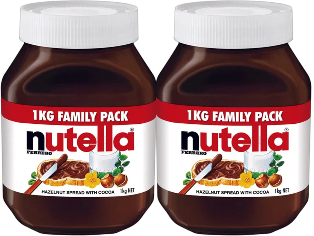 Nutella Hazelnut Spread (1 kg x 2 pk)